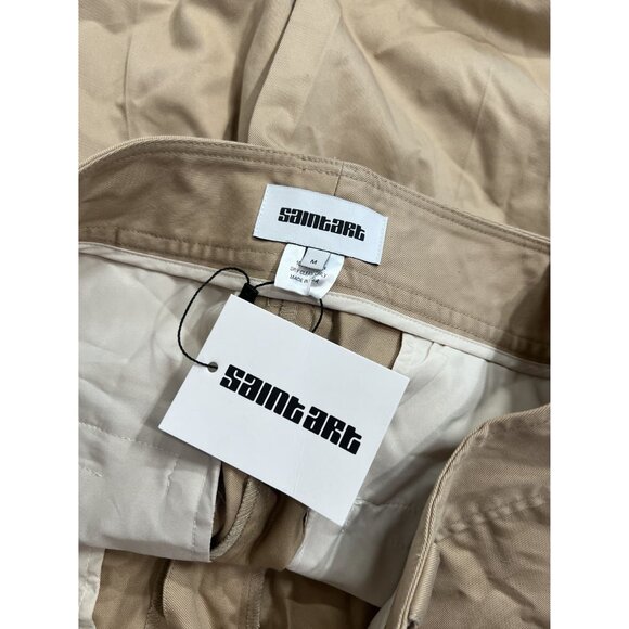 Saint Art Nessa Mid Rise Straight Leg Pant in Khaki - Picture 5 of 5